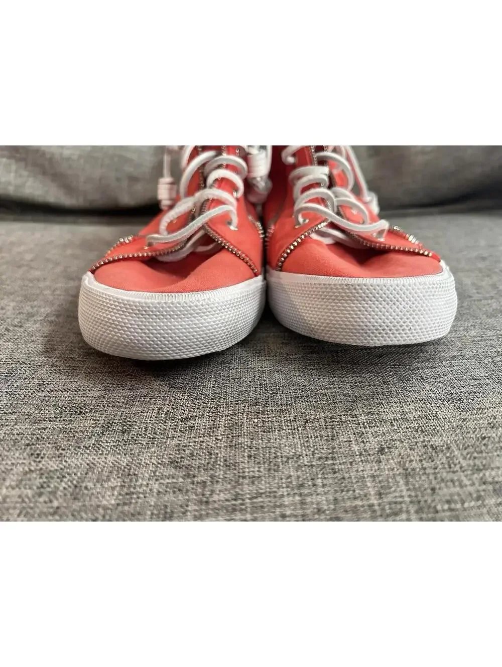 Sperry X Rebecca Minkoff High-Top Sneaker Womens Size 10 Coral